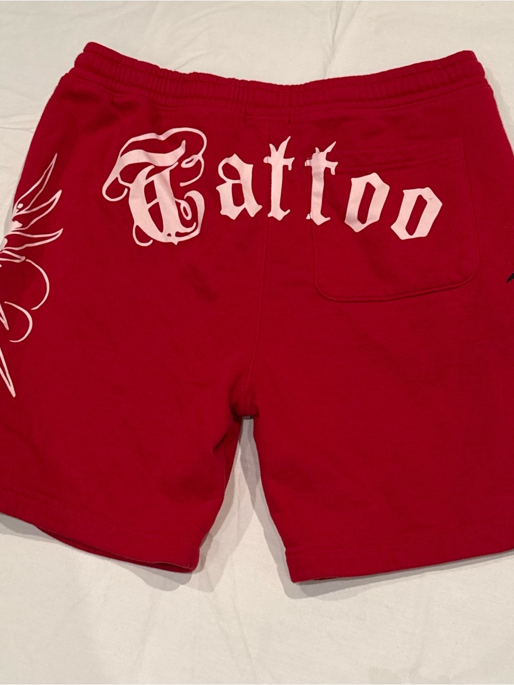 Ed Hardy Men’s HELLCAT Tattoo Fleece Sweat Shorts Size Large Y2K - Picture 3 of 7